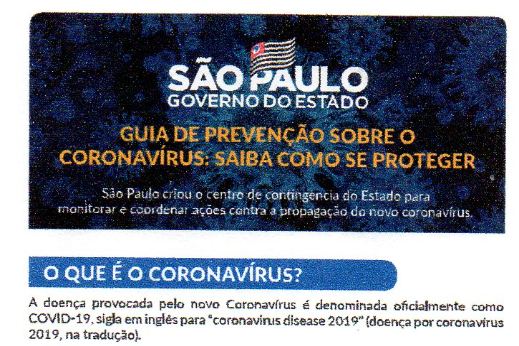 GUIA DE PREVENÇAO DO COVID 19