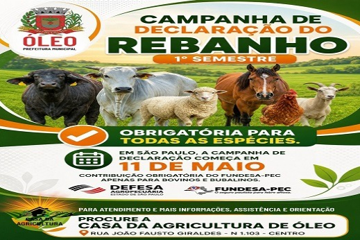CAMPANHA DE DECLARAÇÃO DO REBANHO