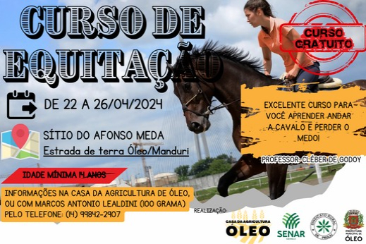 CURSO DE EQUITAÇÃO