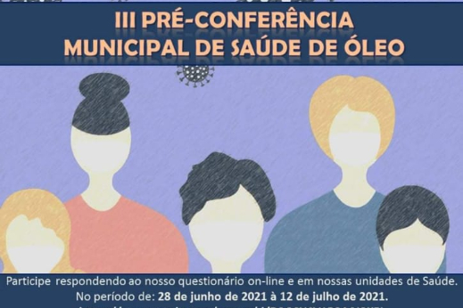 3º PRÉ- CONFERÊNCIA MUNICPAL DE SAUDE DE ÓLEO