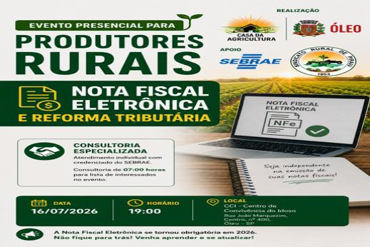 PRODUTORES RURAIS NOTA FISCAL ELETRÔNICA